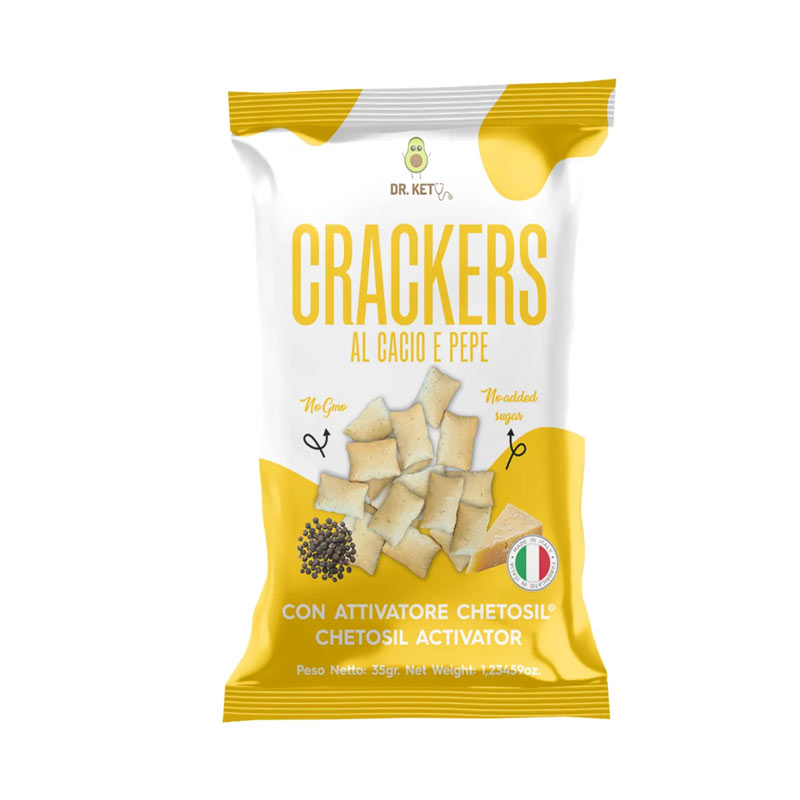 Crackers Keto al Cacio e Pepe
