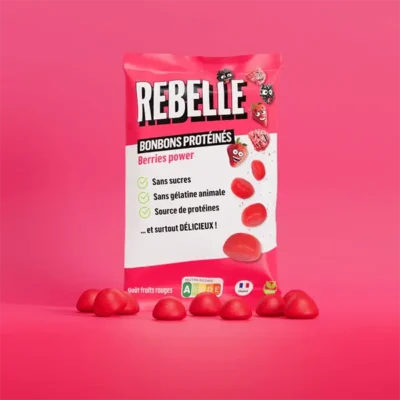 Caramelle proteiche ai frutti rossi senza zucchero