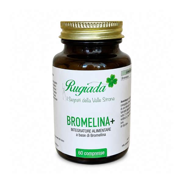 Bromelina+ Rugiada 60 compresse integratore alimentare con bromelina