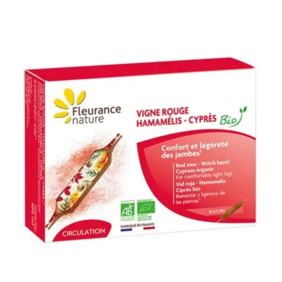 Vite Rossa Amamelide Cipresso Bio Fleurance Nature 10 fiale